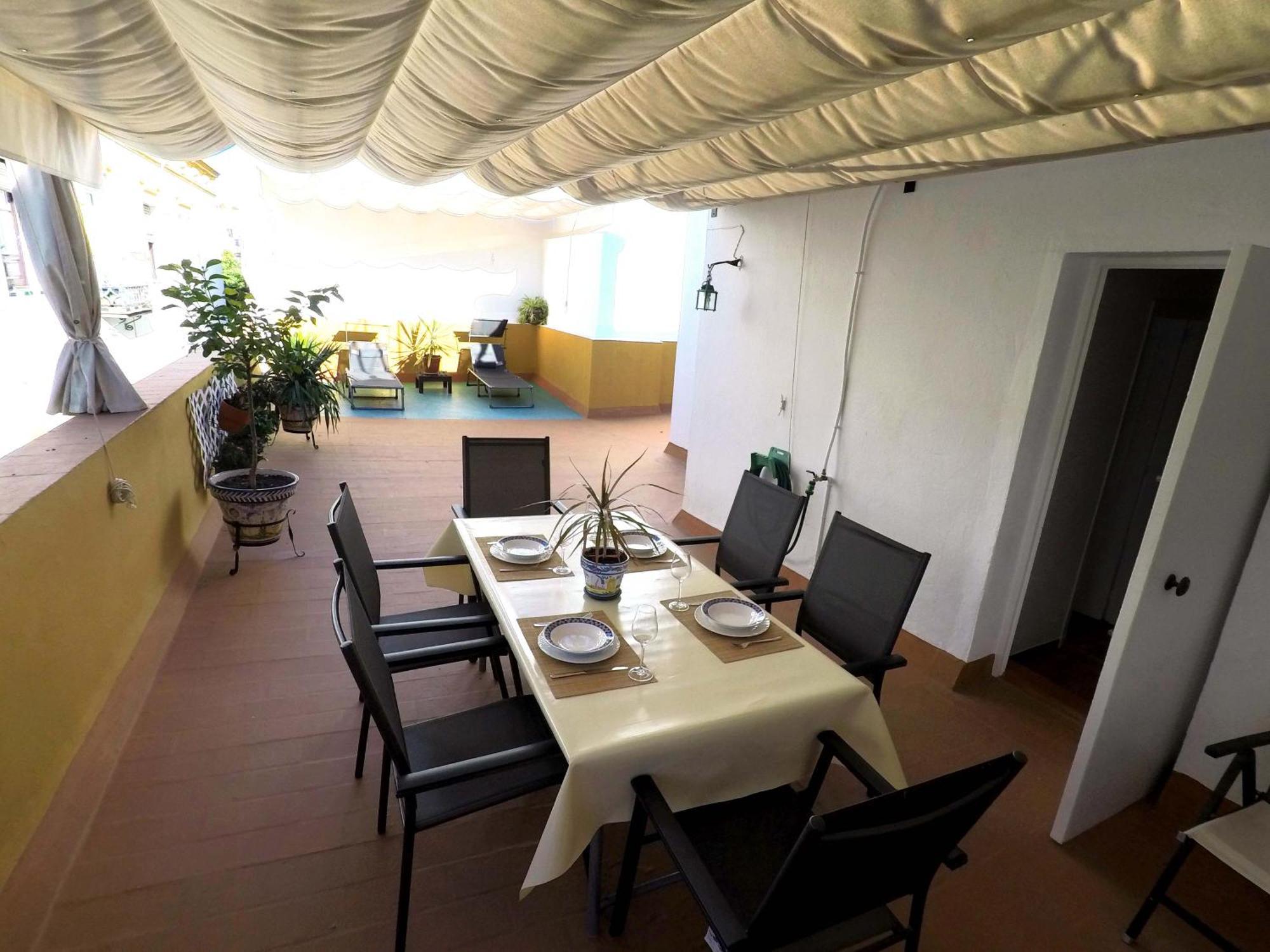 Duplex Acogedor Con Gran Terraza En Pleno Centro De Sevilla! Eksteriør bilde